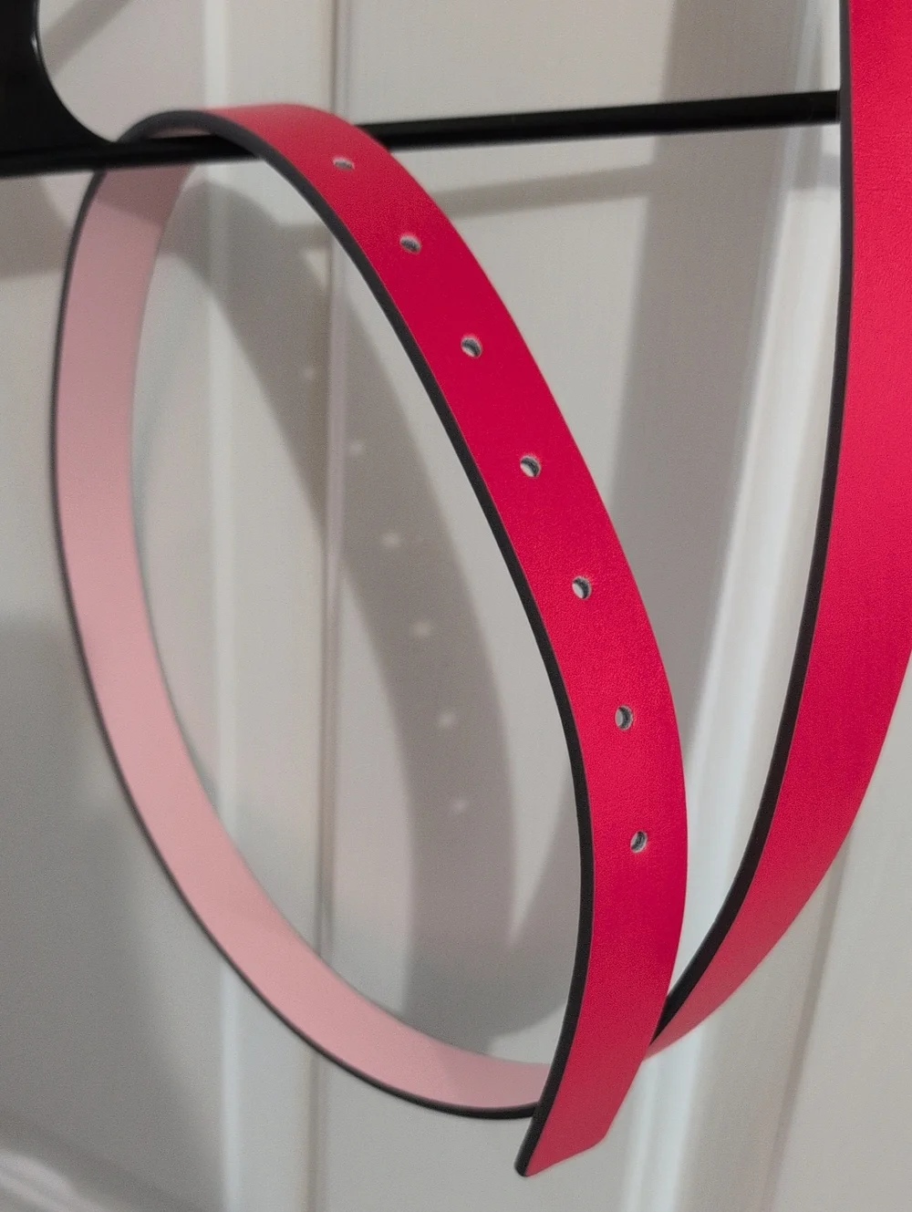 NWT Kate Spade Reversible Pink/Red Belt with Gold Buckle